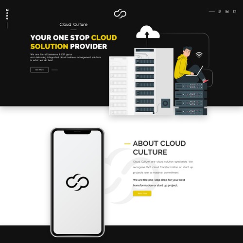 Web Page Design for Cloud Culture