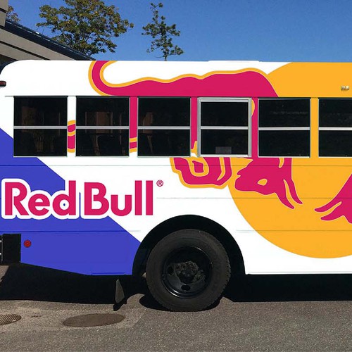 Create realistic mockups for advertising wrap on a School Bus
