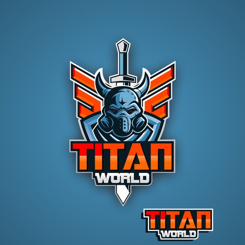 Create logo for video game 'TITAN WORLD'