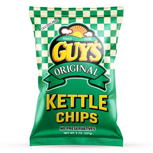 GUYS ORIGINAL - KETTLE CHIPS Packaging design