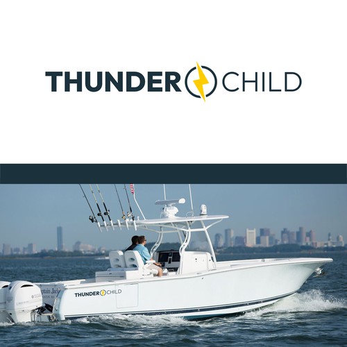 Logo concept for a thunder boat.