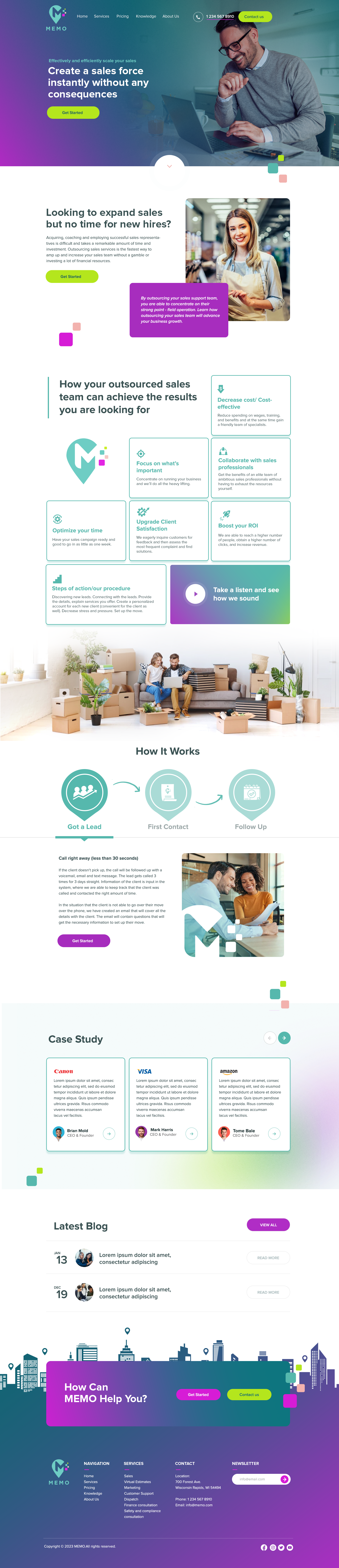 *** Design modern B2B website ***