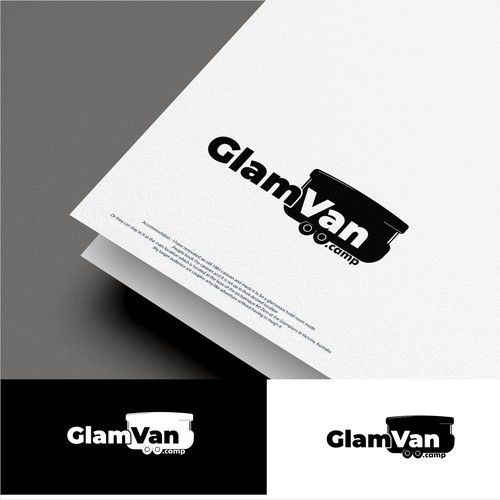 Design logo for Glamvanning accommodation business