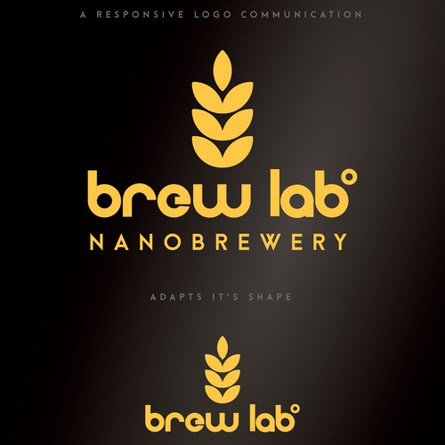 Create a modern logo for a high tech nanobrewery