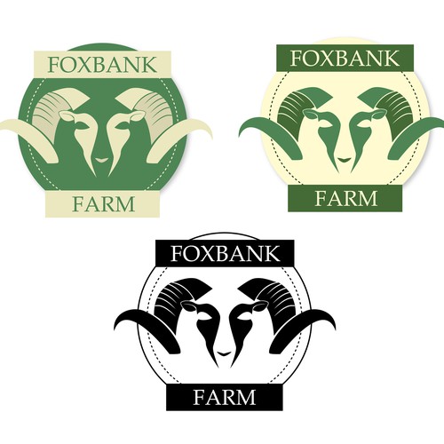 Logo concept for Foxbank Farm - a rare breed of sheep