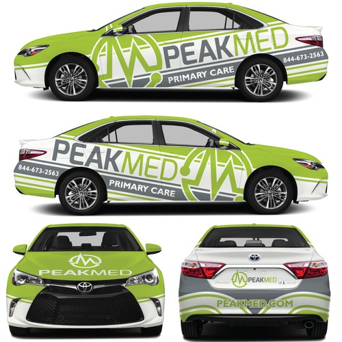 Peak Med Toyota Camry Car Wrap