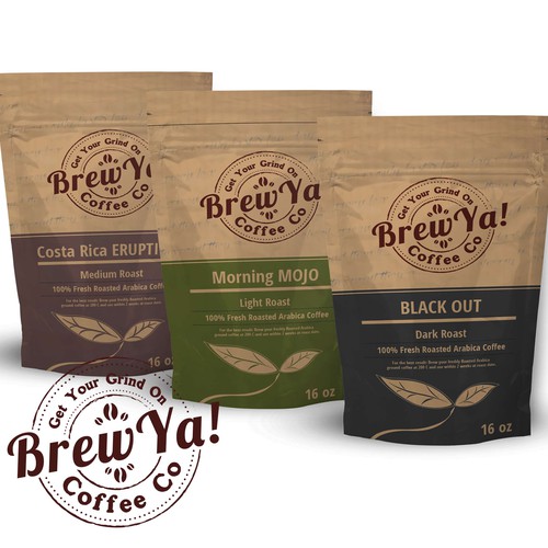 Brew Ya Coffee design entry