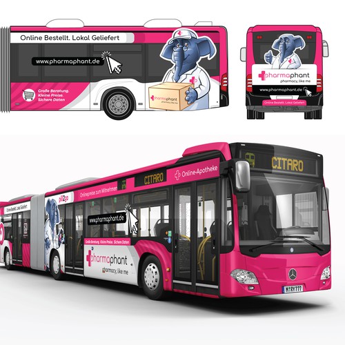 Bus Advertising for a Online Pharmacy