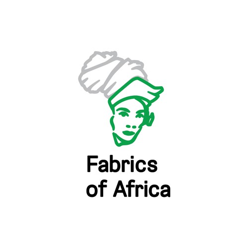 Clean Logo Design Concept for 'Fabrics of Africa'