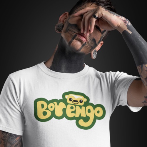 Borengo logo on a tshirt