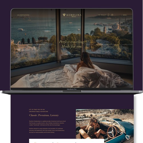 Web Design for Luxury Travel Provider