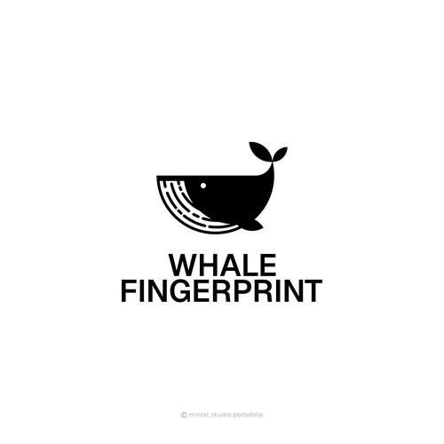 WHALE + FINGERPRINT LOGO DESIGN
