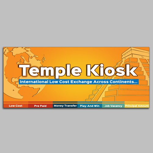 Billboard for temple kiosk