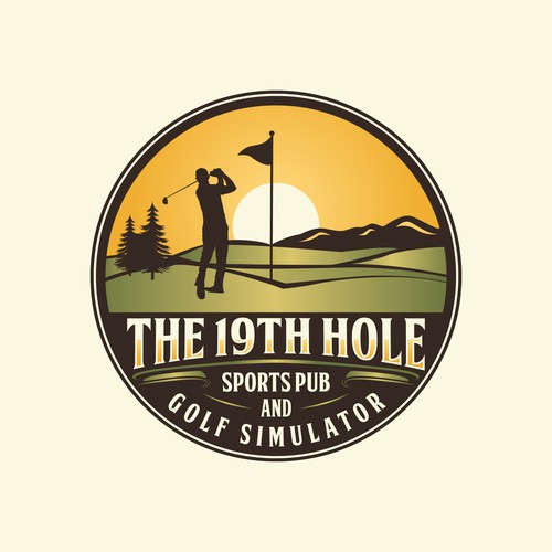 Golf Simulator logo design