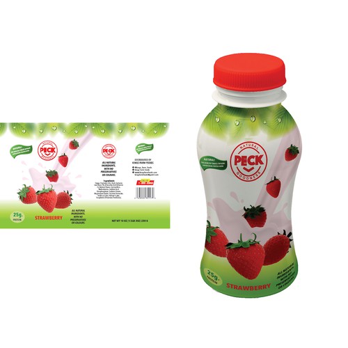 Peck strawberry drink