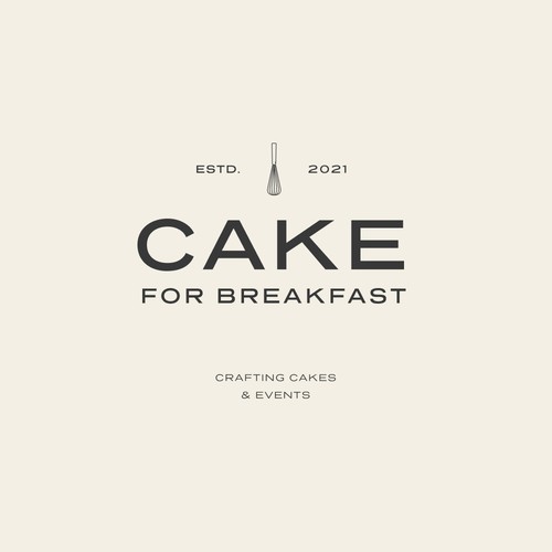 Logo design for Cake for Breakfast 