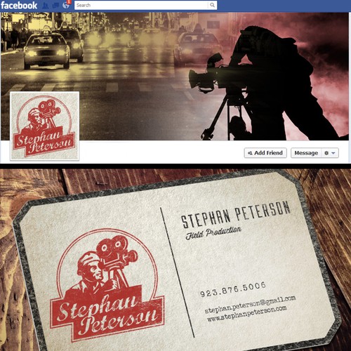 Create a passport stamp for travelling filmmaker