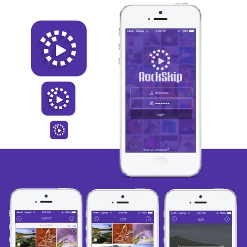 Redesign and refine RockSkip, a fun video creation app