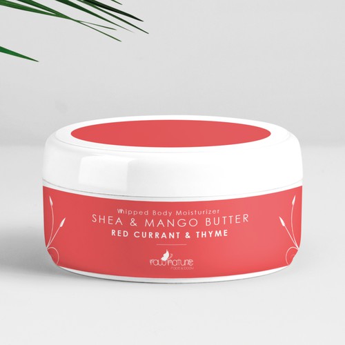 Vibrant packaging design for Body Butter