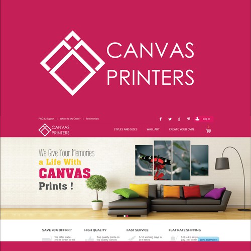 Design A Logo For Canvas Printers!