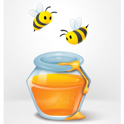 A series of 10 images / illustrations on a "honeypot" theme