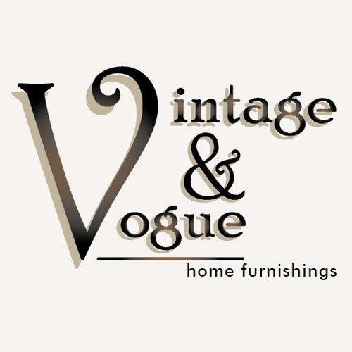 Create the next logo and business card for Vintage & Vogue