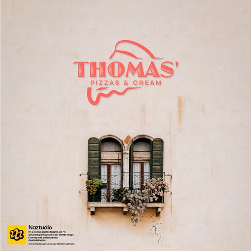 Thomas' Pizzas & Cream ( Winning Logo )