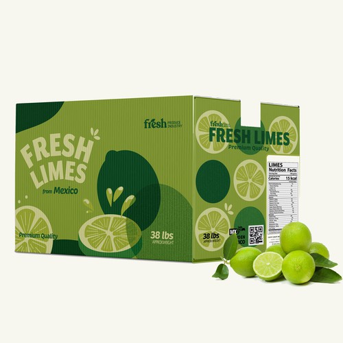 Fresh Limes box from Mexico
