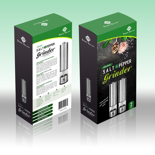 Grinder set Packaging design