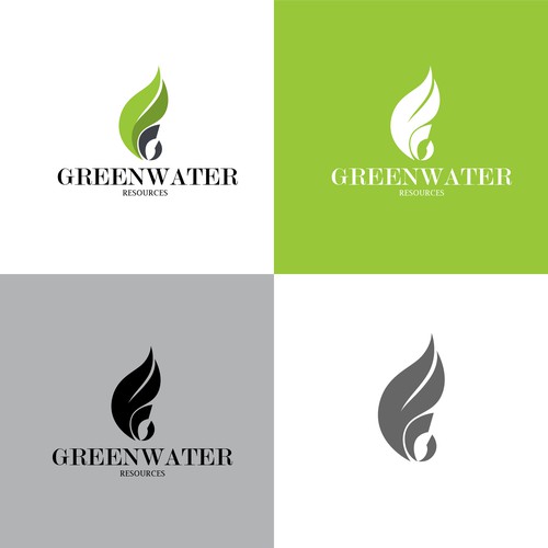 logo concept for greenwater resourceres