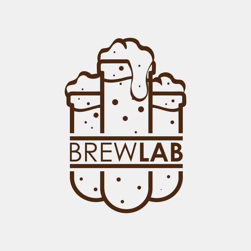 Create a modern logo for a high tech nanobrewery