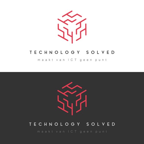 Logo concept for IT consulting organization Technology Solved