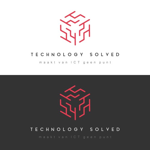 Logo concept for IT consulting organization Technology Solved