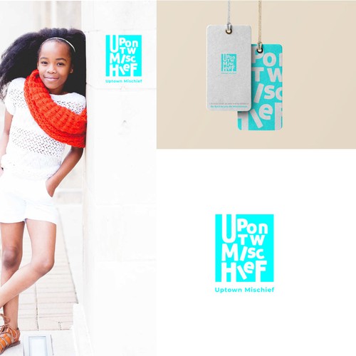 KIDS fashion logo ( uptown mischief) 