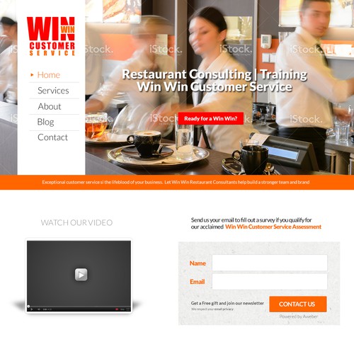 Restaurant consulting service website