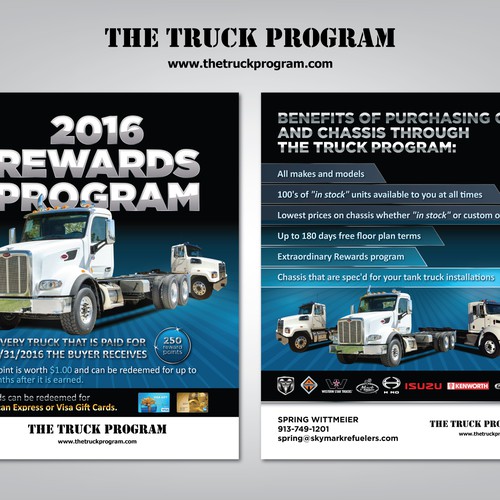 2016 Rewards Program Flyer