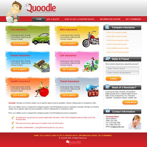 Insurance Comparison Website