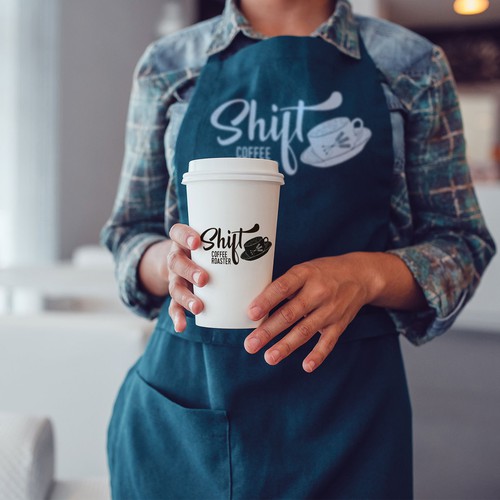 Hipster, modern, coffee shop logo design