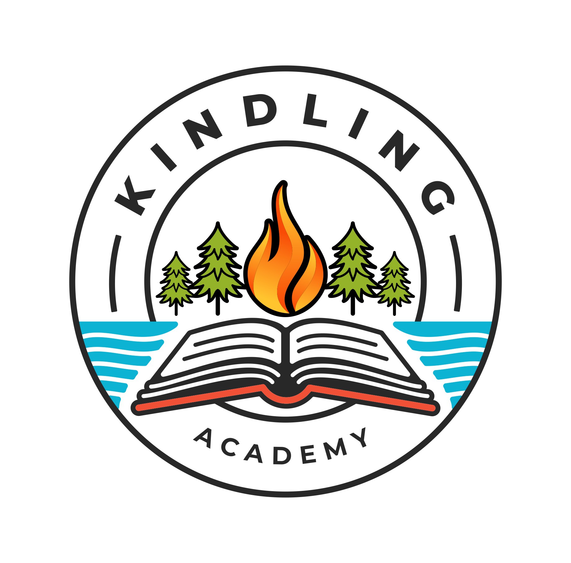 Create a Distinctive Logo for Kindling Academy-A Unique, Experiential Learning School