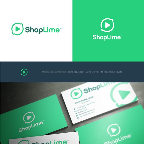 Simple, clean and professional logo concept for ShopLime.