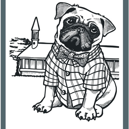 Fashion dog for pet apparel brand