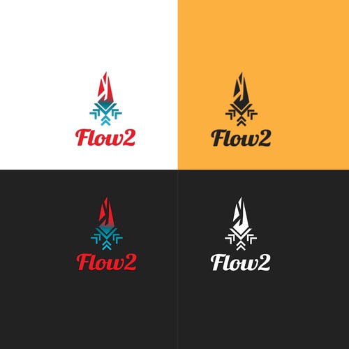 Geometric logo concept for Flow 2 