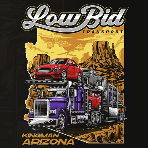 LowBid Transport Arizona t-shirt design