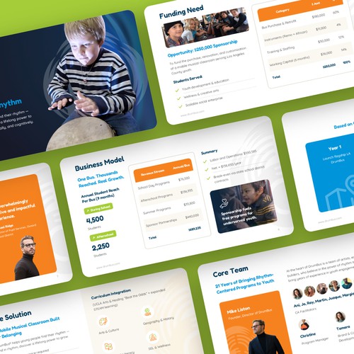 Investor Pitch Deck for Social Enterprise