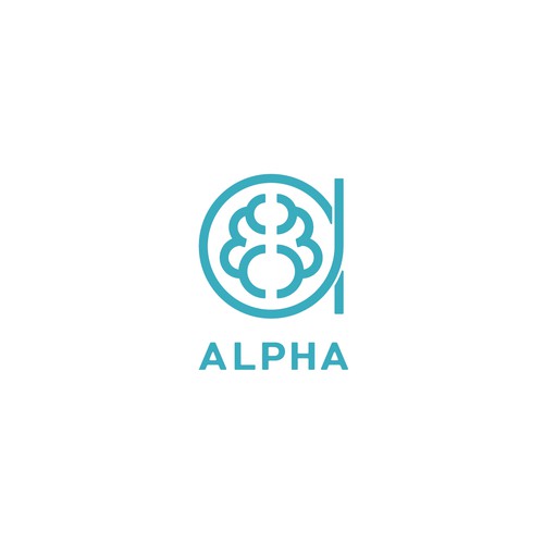 Alpha logo design
