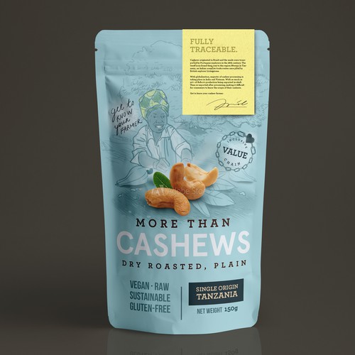 Organic Cashews Packaging