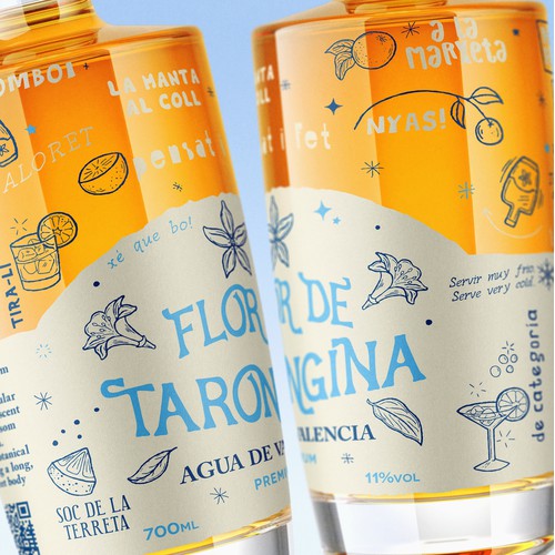 Agua de Valencia Cocktail Label