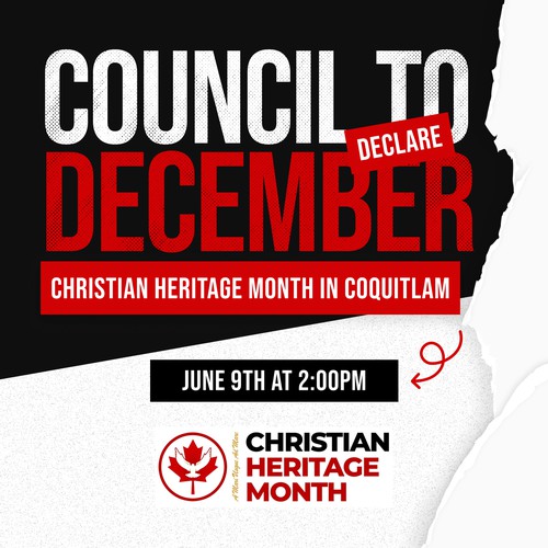 Christian Heritage Month flyer design