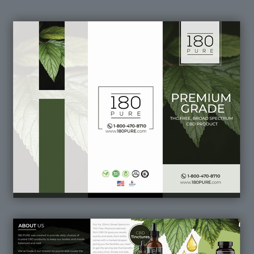 CBD Oil Product Brochure Design