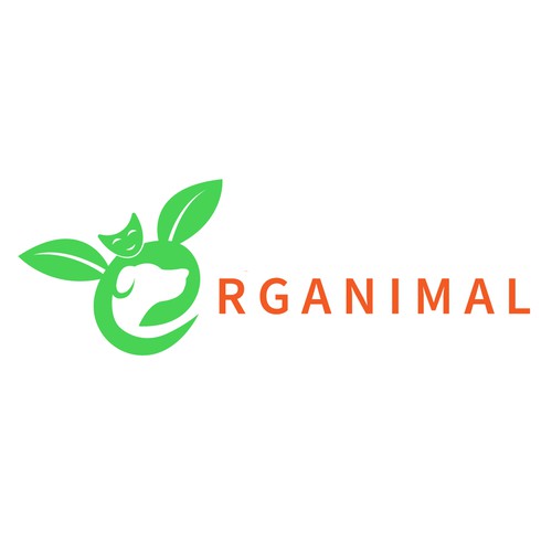 Organic logo concept for animals treatment